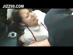 Autobús, Corrida, Grupo, Colegiala