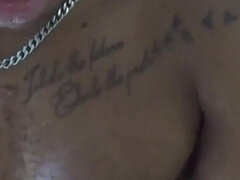 Amatőr, Arab, Hatalmas hátsó, Fekete, Cumizás, Gesztenyebarna, Nézőpont, Hármas