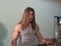 Schönheit, Blasen, Vollbusig, Süss, Kehlenfick, Schwanz, Hd, Muschi