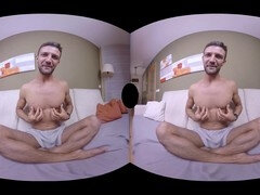Solo male in virtual apartment jiggling it up for some fun