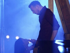 Жопа, Минет, Парочка, Семяизвержение, Член, Сперма на лице, Натуральные сиськи, Короткая стрижка