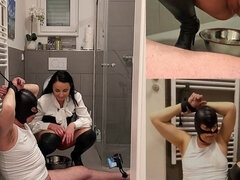 Bdsm, Bondáž, Femdom, Jedlo, Nemecké, Milenka, Pissing, Záchod