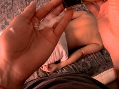 Sexy body, cream massage, 4k