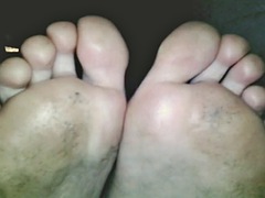 43 year old lady with dirty big soles