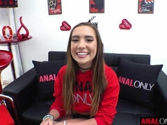 Amatör, Anal, Röv slick, Stor stjärt, Stor kuk, Brunett, Mager, Tuttar
