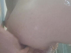 Rit, Ženska, Prstni, Samozadovoljevanje, Nude, Majhen, Tuširanje, Solo