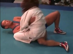 Judo girl VS Wrestling boy maledom