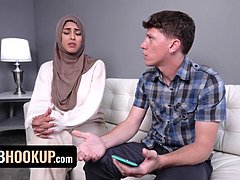 Arabci, Oblečena ženska in nag moški, Kondom, Umazano govorjenje, Doggystyle, Ženska, Hardcore, Hd
