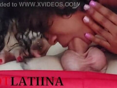 デカ尻, フェラチオ, 茶髪の, ぽちゃ, バック, インド人, ヤリマン, 三人