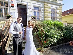 Braut, Gehörnter ehemann, Tschechisch, Europäisch, Hd, Muschi, Rasiert, Hochzeit