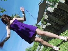 Amatör, Stor stjärt, Hemmagjord, Onani, Utomhus, Solo, Tonåring