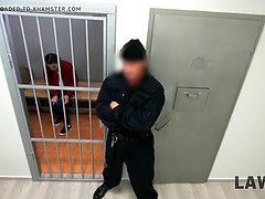 18, Fanget, Europærer, Fængsel, Hård sex, Søn, Teenager, Uniform