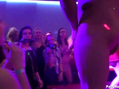 Handsome dancer is willing to fuck girls at the private party, without an extra charge