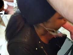 Gros seins, Sucer une bite, Tir de sperme, Queue, Noir ébène, Interracial, Adolescente, Épouse