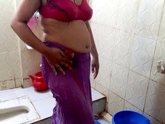 18, 아마추어, 화장실, 무대 뒤에서, 커플, 오쟁이 진 남자, 인도인, 화장실