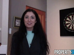 Stunning real estate agent turns out to be naughty escort