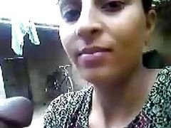 Indian Village Gal Giving blowjob + Bath Pix