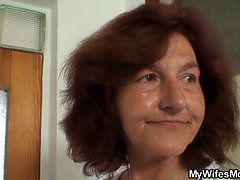 Hana Baskova finds her mother-in-law riding his cock like a pro