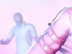 3 dimensionaal, Aziatisch, Grote lul, Bedriegen, Oudere vrouw, Schattig, Mager, Tieten likken