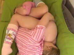 Europäisch, Lesbisch, Muschi, Socken