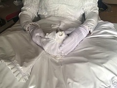 Bride in bridal rooster dress