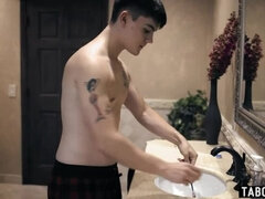 Huge boobs new stepmom MILF Rachel Cavalli got cozy with her stepson