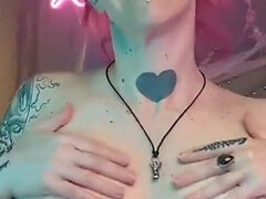 아마추어, 큰 가슴, 야한 이야기, 여자 지배, 문신