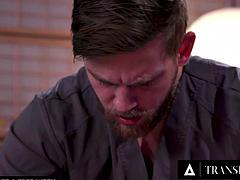 Anal, Stora tuttar, Homosexuell, Handjobb, Massage, Olja, Rödhårig, Shemale