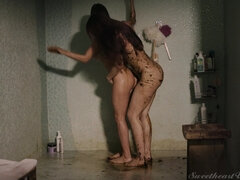 Ванна, В машине, Поцелуи, Лизание, Натуральные сиськи, Киски, Душ, Влажная