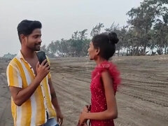 Blowjob and homemade hardcore sex with Indian babe after beach hookup - reality