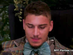 Alice shares cock in a foursome in a strange land