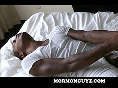 young dark-hued Mormon drains With A Flesh Light