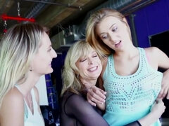 Nina Hartley Teaches Two Teen Lesbians