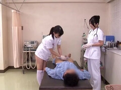 Japanese Nurses Take Care Of Patients