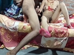 Desi newlyweds enjoy a hot night of honeymoon sex in their apartment