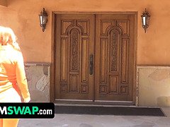 なめる, オマンコ, 赤毛, 剃毛, 義母, 生徒