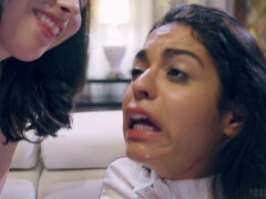 Μαύρος, Μελαχροινή, Γυμνό αρσενικό, Θηλυκό θηλυκό αρσενικό, Σκληρό, Μουνί, Τρίο