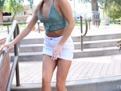 アナル, ズームショット, ダンス, エクストリーム, オーガズム, 公共, 一人, おもちゃ