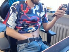 아마추어, 큰 음경, 집에서 만든, 수음, 근육