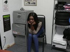 Amatorka, Tyłek, Styl na pieska, Twarzowy, Kneblowanie, Dżinsy, Cipka, Cycki