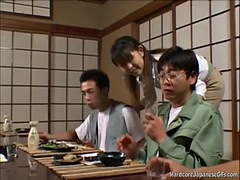 Busty japanese threesome teen gets fucked