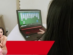 コンドーム, カップル, チン, バック, オマンコ, 姉妹, スカート, 締まりの良い