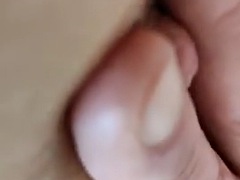 Handjob pussy licking from a small cock