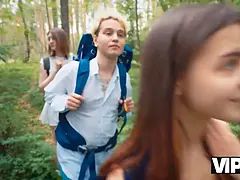 Vip4k. insane couples lick culos in the woods and pound with each other