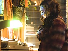 Trans Tori Easton fucks bbw Natasha Nice in the cottage