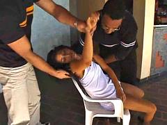 Lieveling, Grote lul, Braziliaans, Man die toekijkt, Sperma shot, Groep, Interraciaal