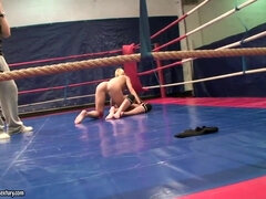 Angel Rivas and Niky Gold fighting to dominate in the backstage fighting clip