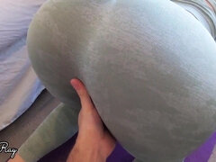 Cul, Blonde, Éjaculation interne, Queue, En levrette, Fait maison, Pov, Chatte