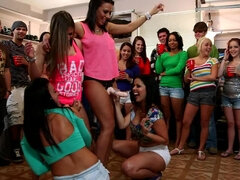 Hot pornstars crash a college party and they make it more fun