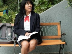 Cul, Sucer une bite, Brunette brune, Branlette thaïlandaise, Hard, Massage, Seins naturels, Adolescente